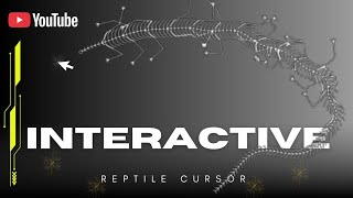 🔥 Reptile Cursor Animation using HTML, CSS & JavaScript | Mind-Blowing Mouse Trail Effect Tutorial