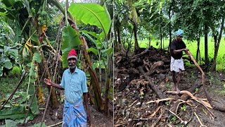 கடும் மழையில்  சின்ன அத்தானின் கடுமையான வேலைகள் மற்றும் புயல் பாதுகாப்பு முன்னெச்சரிக்கை அறிவுரைகள்,