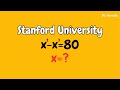 Stanford University Entrance Exam | Math Olympiad | Exponential | Mathematics | Pi Nerds