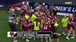 The moment Boston College upset No. 1 Northwestern for the 2024 NCAA women's lac