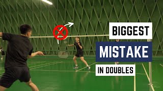 Tactics in double - DO NOT play this shot | Basic Feather | Badminton tutorial