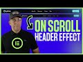 Hide/Reveal a Sticky Header on Scroll Effect in Elementor (SEO Safe!)