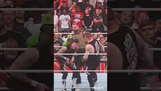 Dirty Dom gets Stunner from Kevin Owens #shorts #wwe #romanreigns #rhearipley #kevinowens #theusos