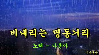 비내리는 명동거리  -  나훈아