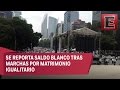 Llevan a cabo marchas a favor y en contra el matrimonio igualitario