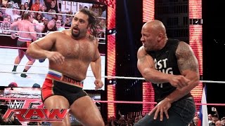 The Rock confronts Rusev: Raw, Oct. 6, 2014