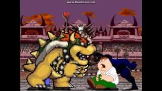 TMS Mugen Battle #67 - Bowser and Homer vs Peter and Venom