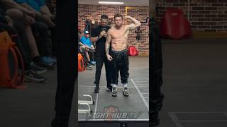 Canelo RIPPED & READY for Jaime Munguia a day before fight!