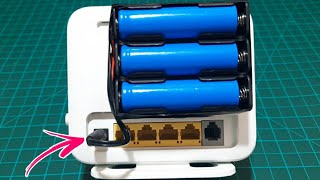 How to create a battery to run the router without electricity