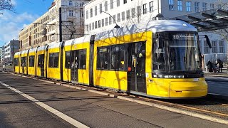 Cabride Tram Berlin 2024: M10 | Warschauer Str - Turm Str | 4K | Late Summer