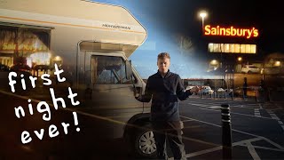 FIRST NIGHT EVER in a Motorhome! SUPERMARKET CAMPING!