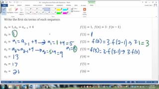 8 5 Using Recursive Rules with Sequences VIDEO