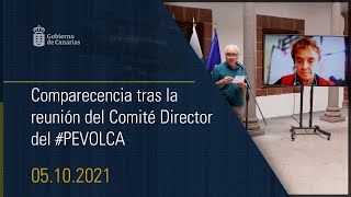 DIRECTO | Comparecencia tras la reunión de los comités Científico y Director del #PEVOLCA