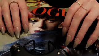 ASMR - Vogue Magazine (October 2024 Issue) Tapping/Scratching & Flip Through - No Talking