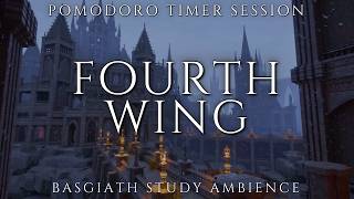 Fourth Wing Pomodoro Timer | Onyx Storm Ambience | 25/5 Study Session | 3D Immersive