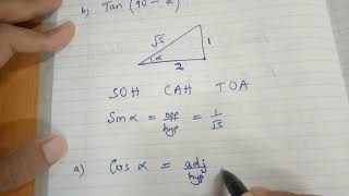 KCSE 2002 - TRIGONOMETRY