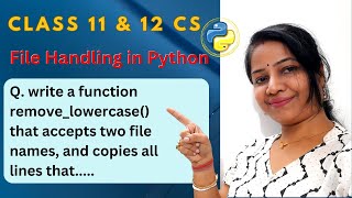 Python file handling read and write using two files | File input and output in Python