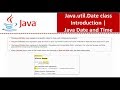 Java.util.Date Introduction | Java Date and Time | Date and Time in java