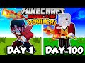 I Survived 100 DAYS as YORIICHI in Demon Slayer Minecraft!