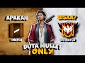 NAMATIN AKUN BARU FREE FIRE DALAM 100 PERTANDINGAN || TAPI TATSUYA ONLY !