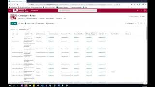 Compliance Matrix Demonstration