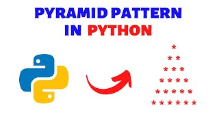 Print stars in pyramid shape | Triangle | Python Patterns | Pyramid pattern |