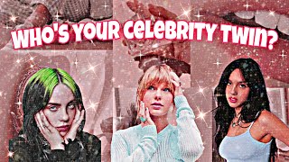 WHO'S YOUR CELEBRITY TWIN SOULMATE QUIZ/Personality test/Find out who's your celebrity soulmate 2022