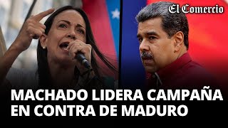 ELECCIONES VENEZUELA 2024: María Corina Machado lídera campaña de Edmundo Gonzáles contra MADURO
