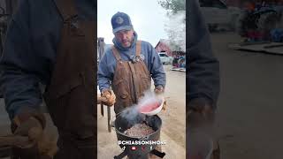 Quick and easy chili recipe on the rocketstove #chiassonsmoke #cookingoutside #cooking #outdoors