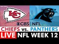 Chiefs vs. Panthers Live Streaming Scoreboard, Play-By-Play, Highlights & Stats | NFL Week 12 On CBS