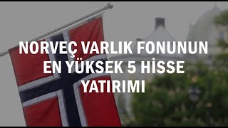 Norveç Varlık Fonu Portföyünde Yer Alan 5 Şirketimiz!