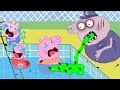 Zombie Apocalypse, Peppa's Grandfather turns into a Zombie  Peppa Pig Funny Animation