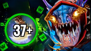 +37 Stacks Permanent Agility Slark 33Kills Diffusal Blade + Skadi Ultra Slow No Escape Dota 2