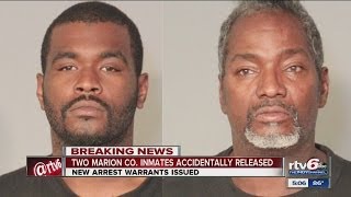 Two inmates released by mistake