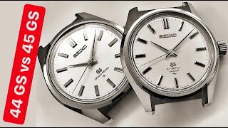 Grand Seiko 44GS vs 45GS comparison