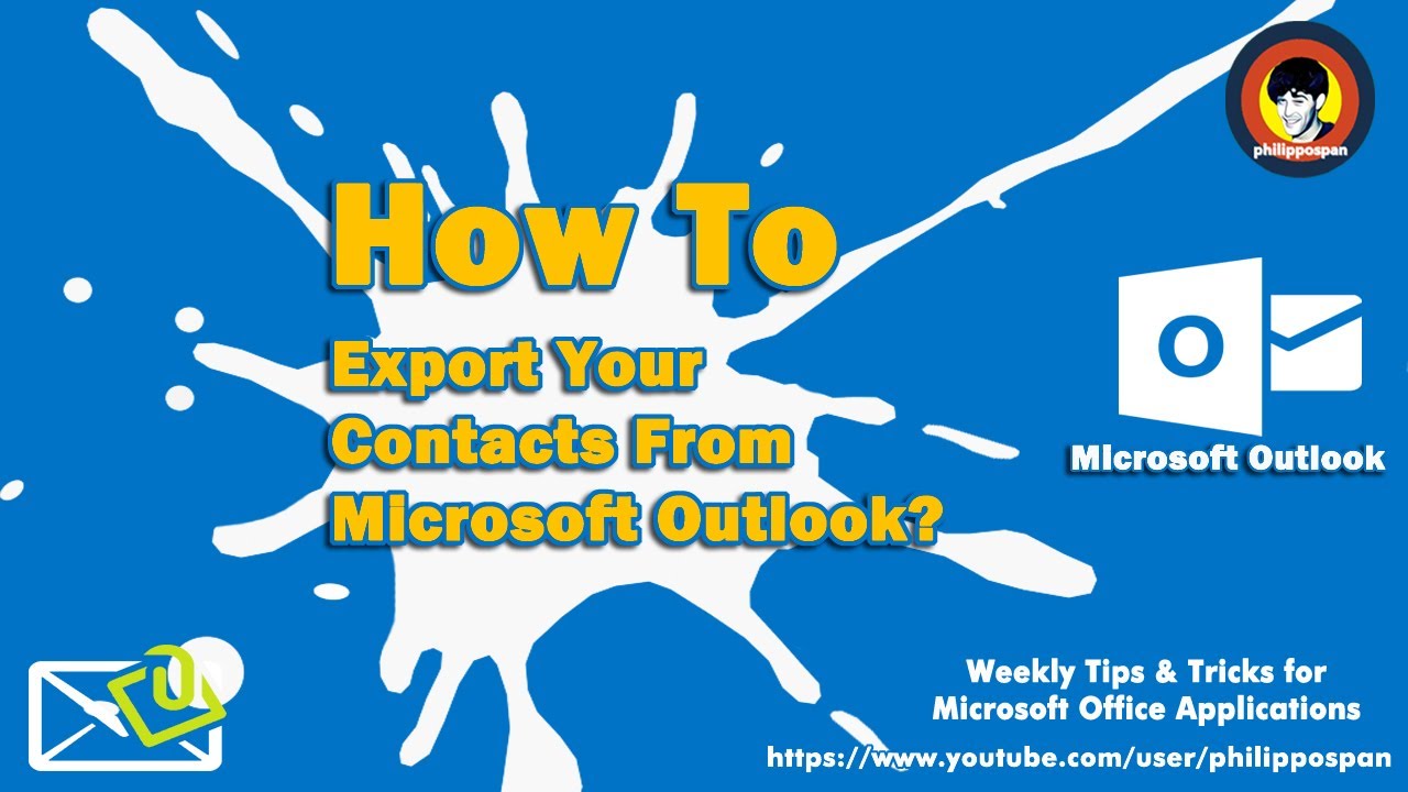 How To Export Your Contacts From Microsoft Outlook? - YouTube