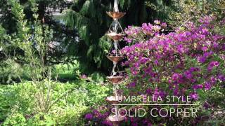 Umbrella Copper Rain Chains