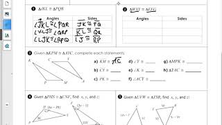 Congruent Triangle Notes