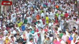 Running of the bulls Pamplona, San Fermin 2013