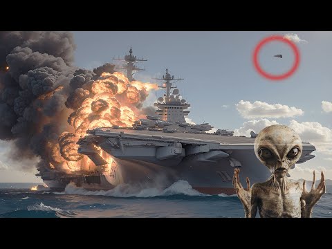 THE FIRST ALIEN ENCOUNTER? USS Gerald Ford Aircraft Carrier attacked by unknown UFO near Miami