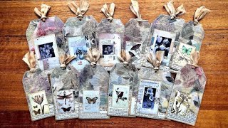 DIY Easy Fabric Tags for Junk Journals
