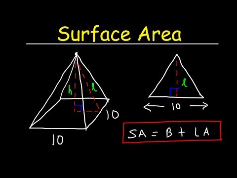 Surface Area of a Pyramid - Lateral Area - Geometry Surface Area of a Pyramid - Lateral Area - Geometry