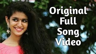 ORIGINAL SOUTH INDIAN FULL VIDEO SONG *ORU ADAR LOVE* of Priya Prakash Varrier