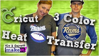 How To Make Layered Heat Transfer Vinyl Tshirts with a Cricut