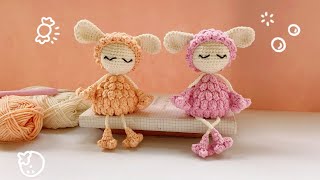 Part I : Crochet the Cute Lamb | Crochet Tutorial | Free Pattern | Key chain | Animal Amigurumi