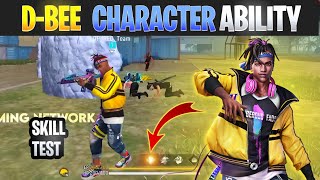 D Bee Character Ability - Free Fire D Bee Character skill test