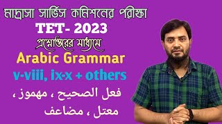 msc exam | tet 2023 | arabic grammar | sahih mahmuz mu'tal muda'f | صحيح مهموز  معتل  مضاعف |