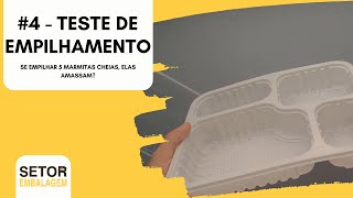 #4 - TESTE DE EMPILHAMENTO - Galvanotek G324 - Marmita 4 divisórias - Setor da Embalagem