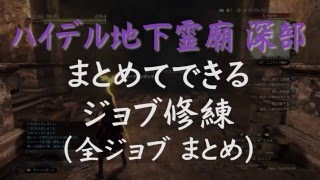 DDON攻略 | ハイデル地下霊廟（深部）セットでできるジョブ修練まとめ（全ジョブ）+ 出現する敵,レベル,数まとめ ‐ ドラゴンズドグマオンライン