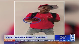 Violent armed robbery suspect arrested in SoCal